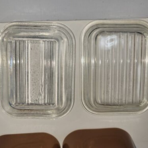 Vintage Pyrex Rare Town and Country Refrigerator Dish Set - 8 Piece Complete - Picture 15 of 16